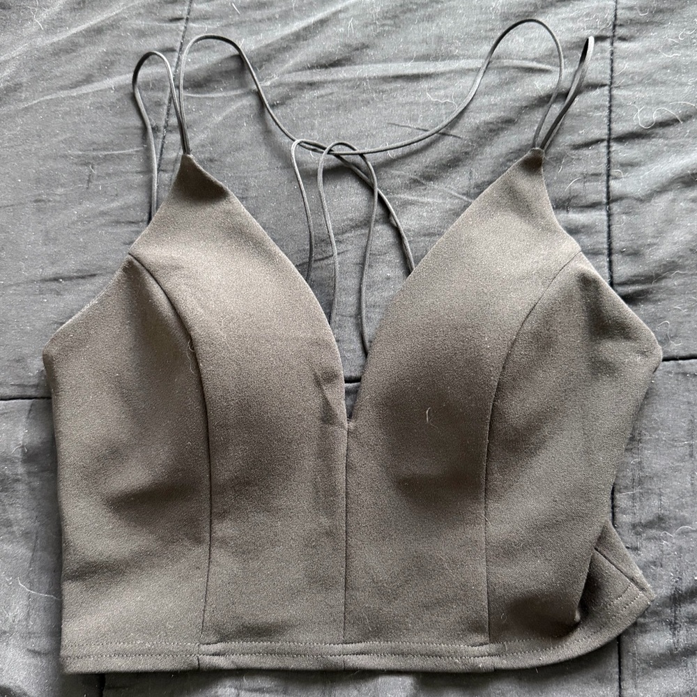 Black Women's Crop Top
